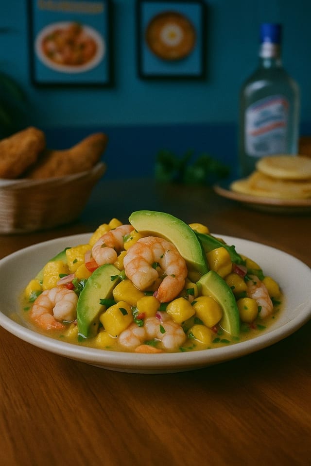 Tropical Shrimp Ceviche.