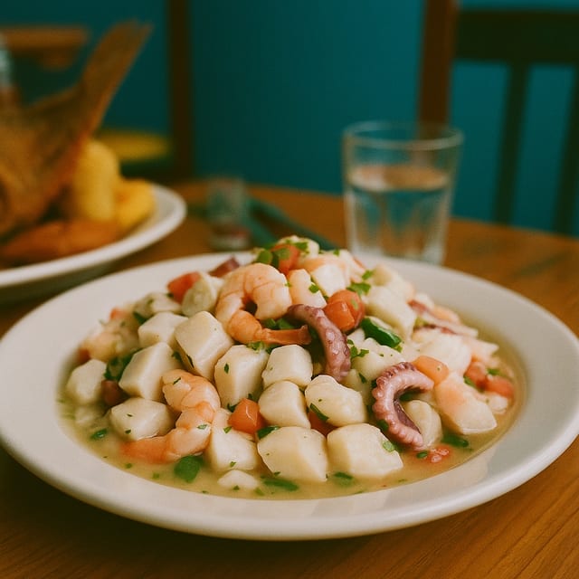 Mixed Seafood Ceviche.